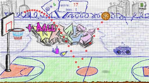 Doodle Basketball - Gameplay image of android game