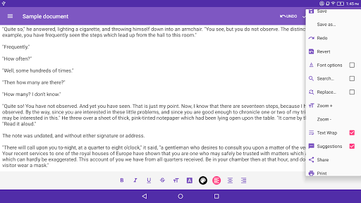 Text Editor - عکس برنامه موبایلی اندروید