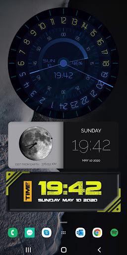 Android Clock Widgets - عکس برنامه موبایلی اندروید