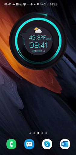 Android Clock Widgets - Image screenshot of android app