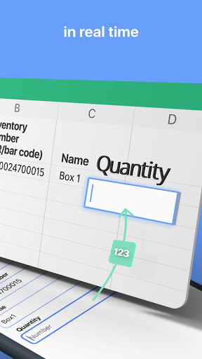 Spreadsheet data entry - Image screenshot of android app