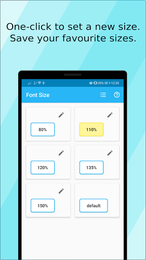 Font Size - Image screenshot of android app