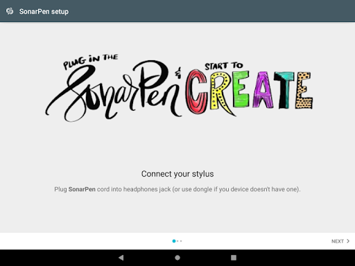 SonarPen stylus driver for ArtFlow - Image screenshot of android app