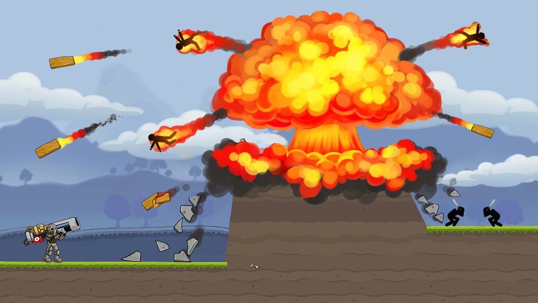 Boom Stick: Bazooka Puzzles - Gameplay image of android game