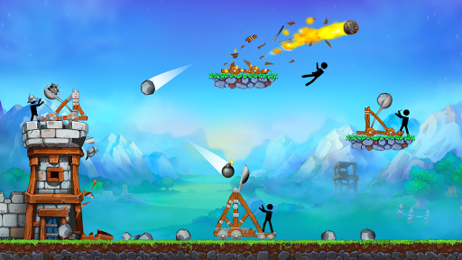 The Catapult - Stick man Throw - Gameplay image of android game