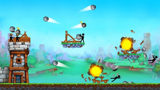 The Catapult - Stick man Throw - Gameplay image of android game