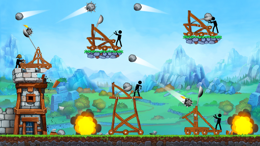 The Catapult - Stick man Throw - Gameplay image of android game