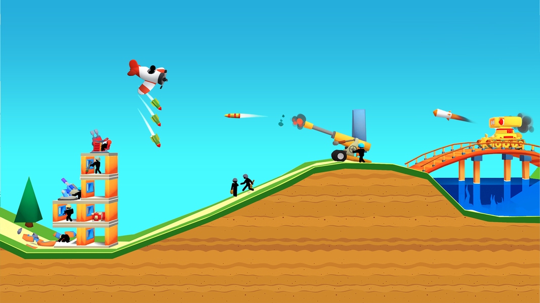 The Planes: sky bomber - Gameplay image of android game