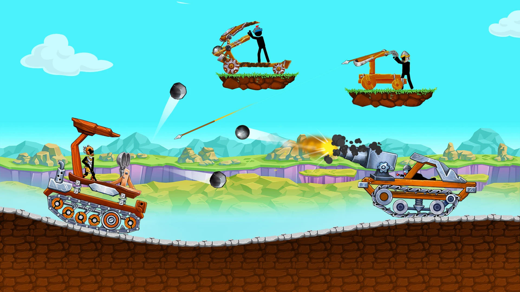 The Tank: Stick pocket hill - عکس بازی موبایلی اندروید