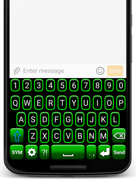 Green Neon Keyboard - Image screenshot of android app