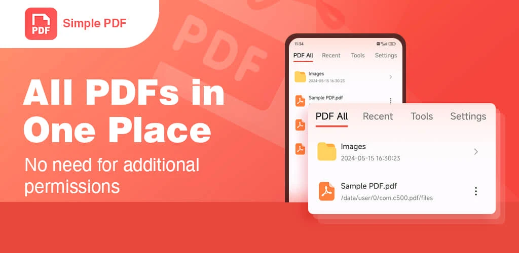 Simple PDF-Docx reader - Image screenshot of android app