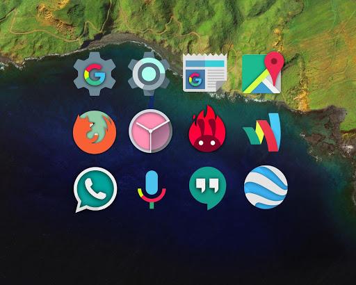 Nougat - Icon Pack - Image screenshot of android app