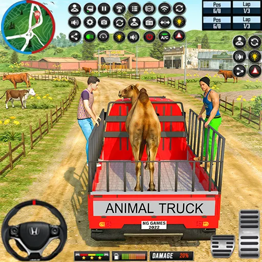 Animal Truck Simulator Game ۳D - عکس بازی موبایلی اندروید