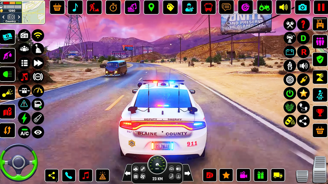 Police Cop Car Driving Game 3D - Gameplay image of android game