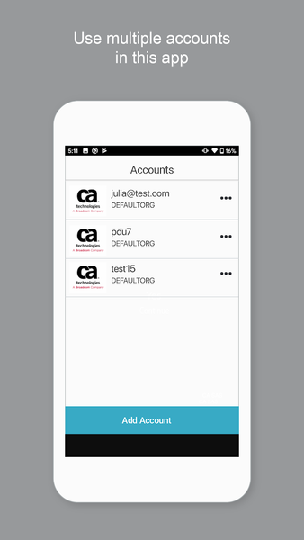 CA Mobile Authenticator - Image screenshot of android app