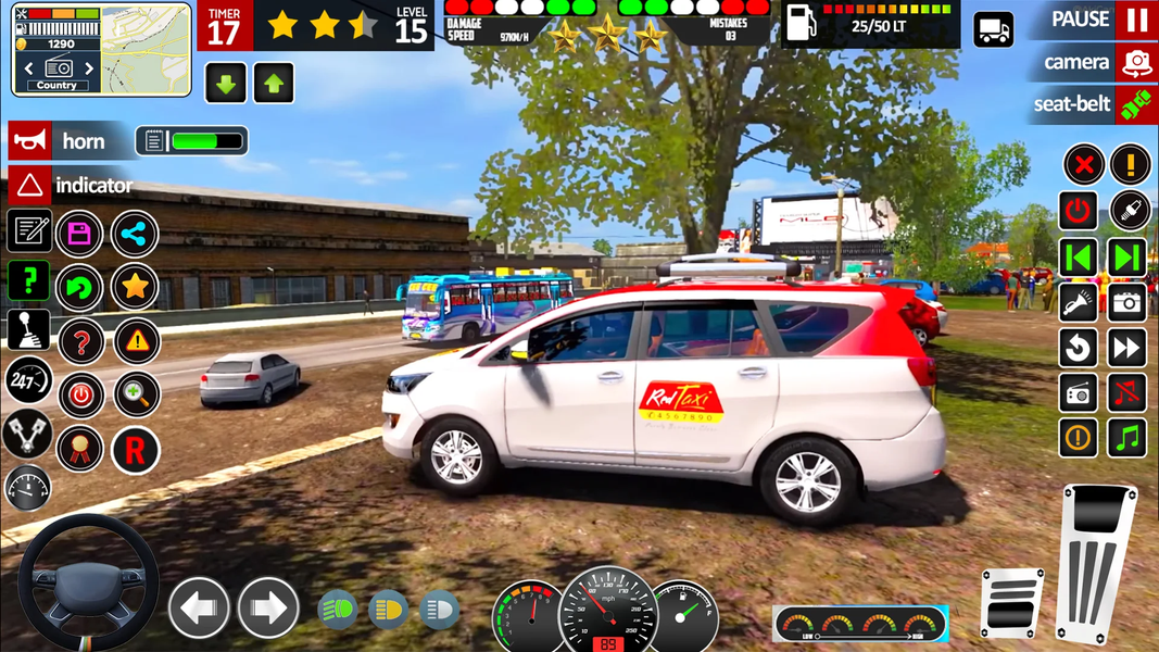 Car Driving Taxi Simulator - Gameplay image of android game