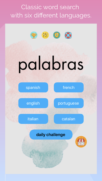 busca palabras: sopa de letras - Gameplay image of android game
