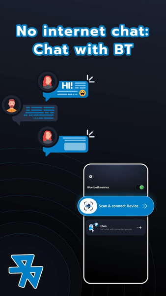 No Internet Chat: Chat with BT - عکس برنامه موبایلی اندروید