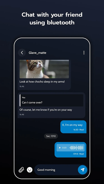 No Internet Chat: Chat with BT - عکس برنامه موبایلی اندروید