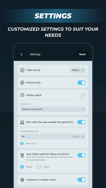 Car Camera: Speed & Time Stamp - Image screenshot of android app