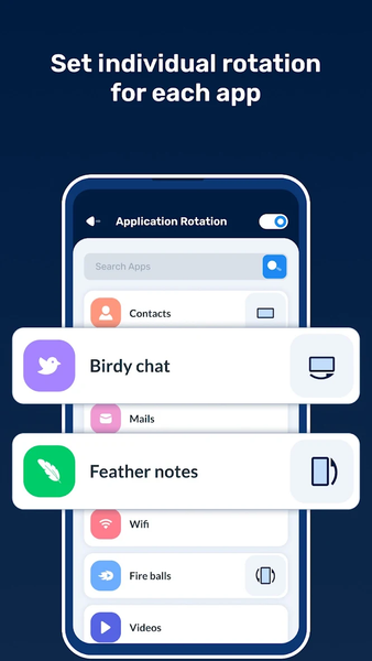 Custom Screen Rotation Control - عکس برنامه موبایلی اندروید
