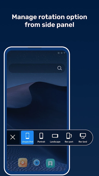 Custom Screen Rotation Control - عکس برنامه موبایلی اندروید