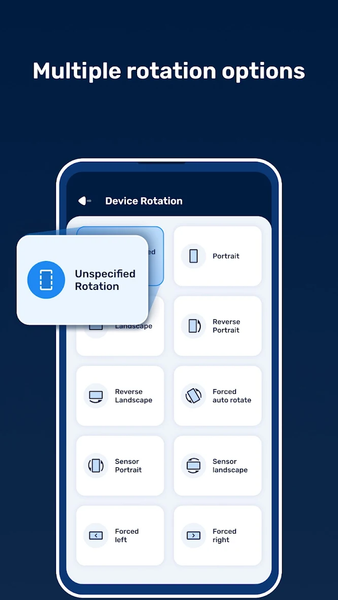 Custom Screen Rotation Control - Image screenshot of android app