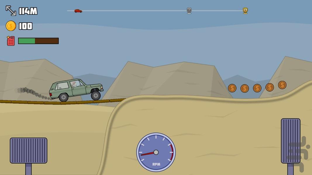 Hill Car Racing: Offroad - Gameplay image of android game