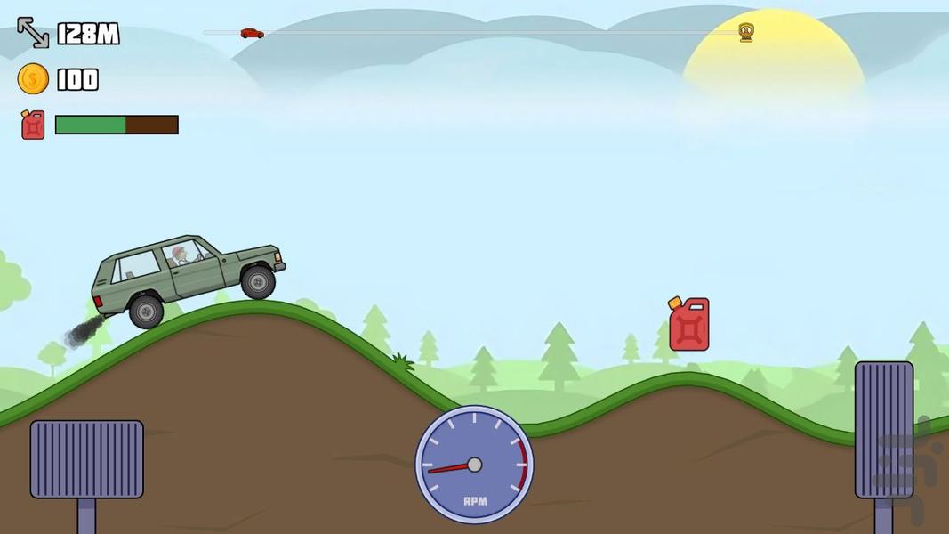 Hill Car Racing: Offroad - Gameplay image of android game