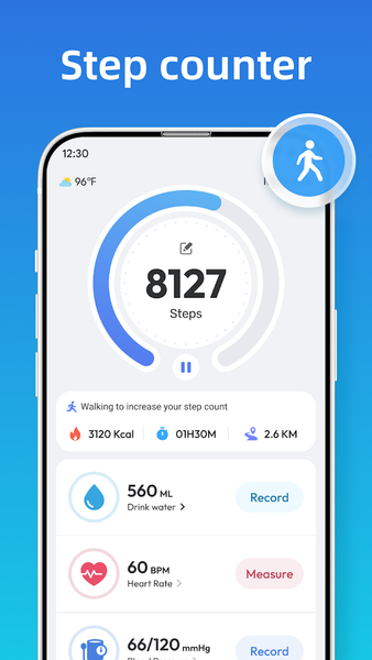 Step Tracker - Walk & Run - عکس برنامه موبایلی اندروید