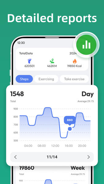 Step Tracker - Walk & Run - عکس برنامه موبایلی اندروید