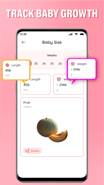Pregnancy Tracker & Calculator - عکس برنامه موبایلی اندروید