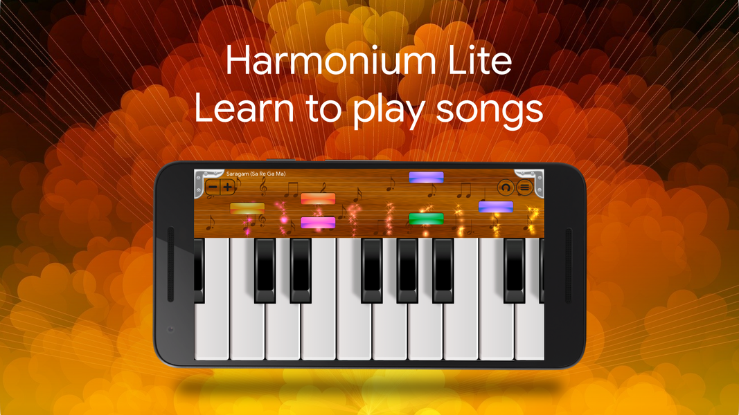 Harmonium - Original Keyboard - Image screenshot of android app