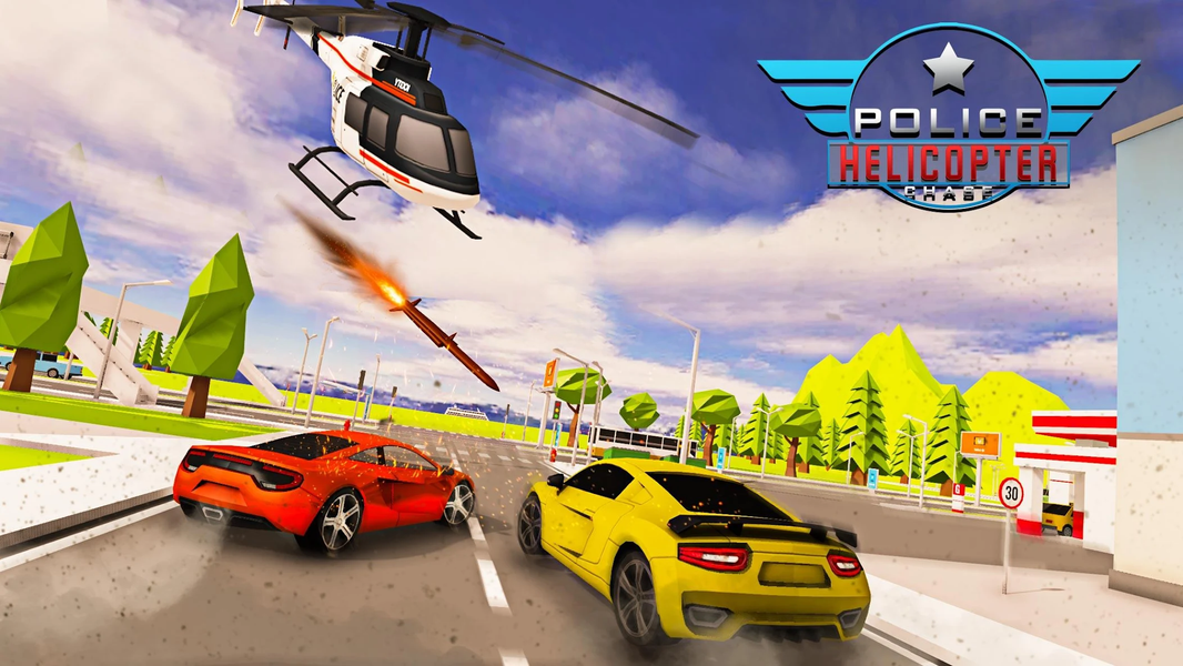 Police Helicopter Chase Game - عکس بازی موبایلی اندروید