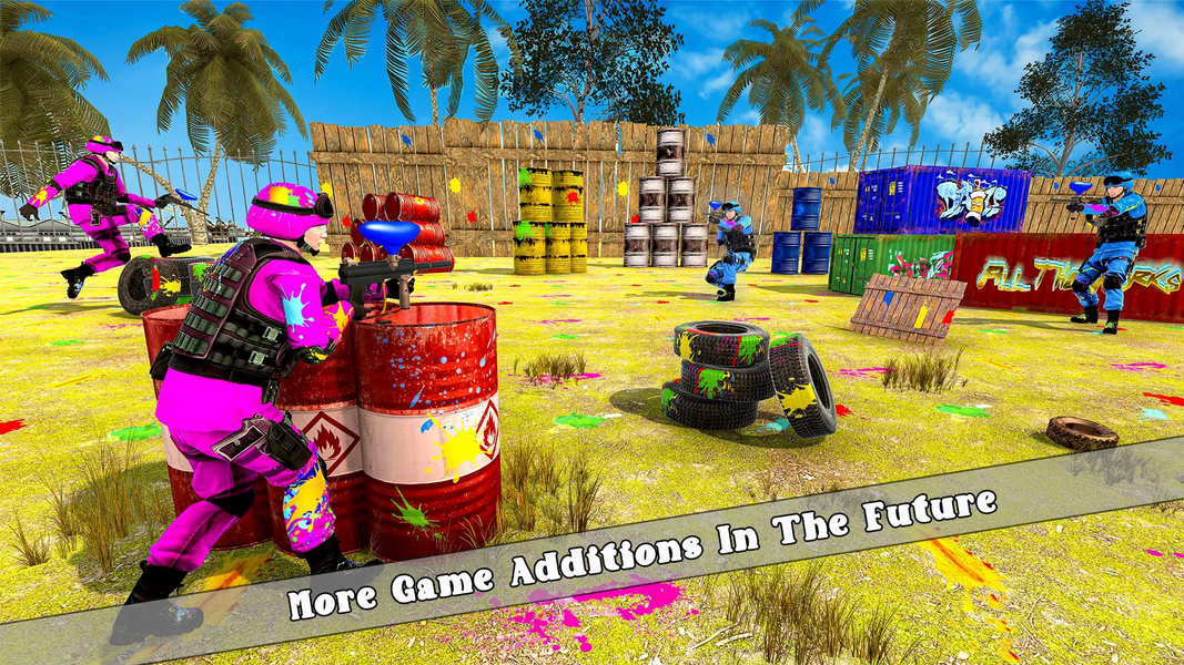 Paintball Battle Arena Shoot - Gameplay image of android game