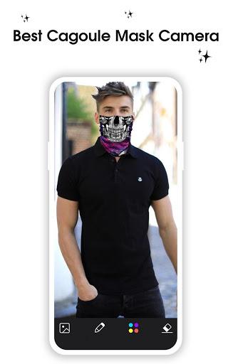 Cagoule Mask Half Face - Ghost Mask Photo Editor - Image screenshot of android app