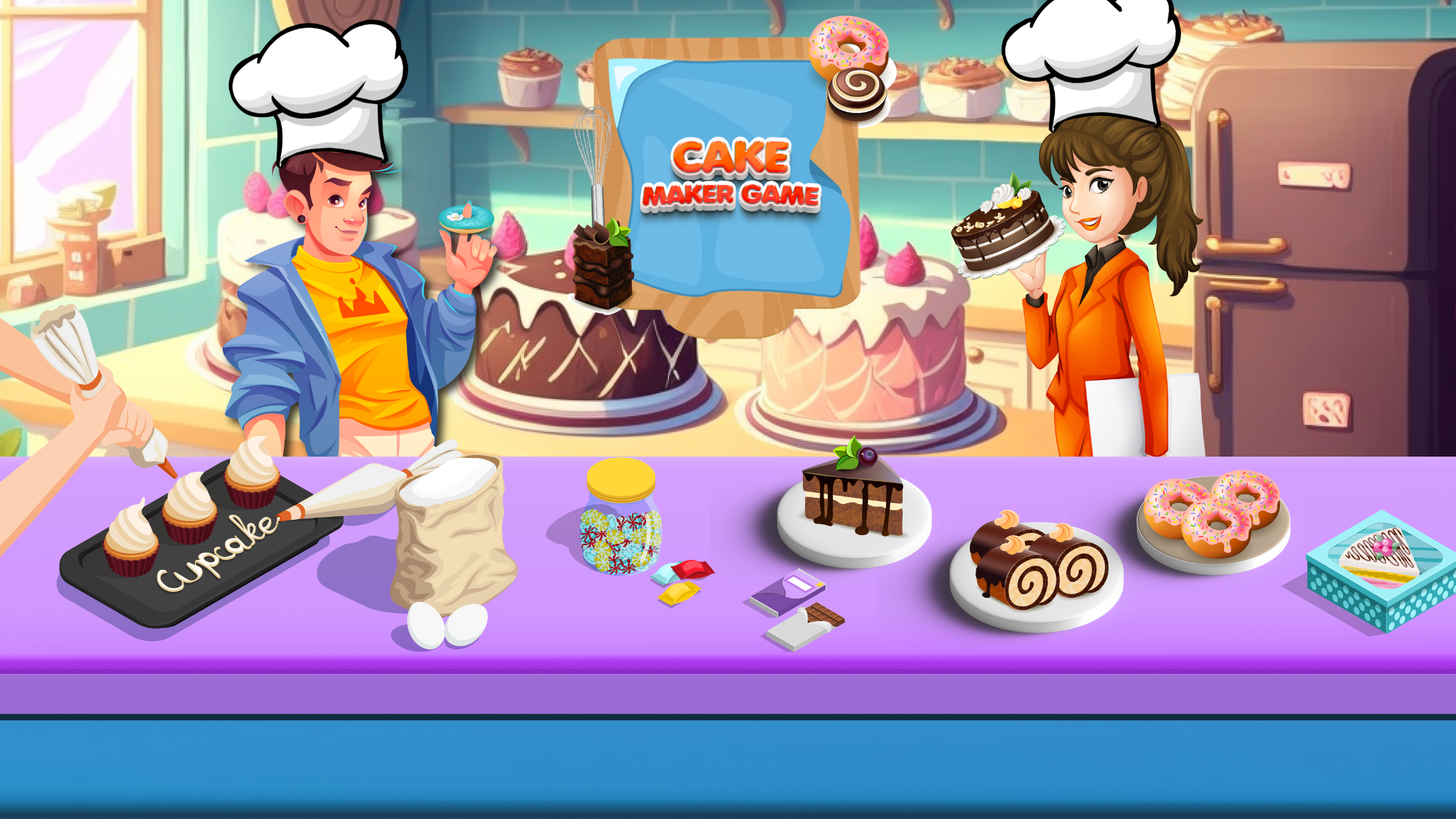 Sweet Cake Maker Bakery Shop 3D - Kitchen Cooking Game:Amazon.com:Appstore  for Android