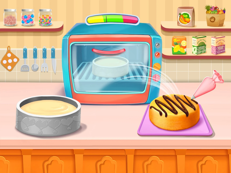 Cake Maker Baking Kitchen - Gameplay image of android game