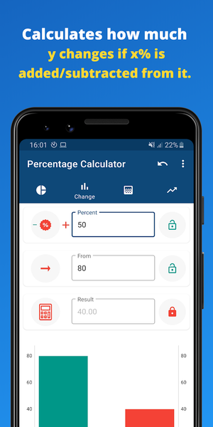 Percentage Calculator - عکس برنامه موبایلی اندروید