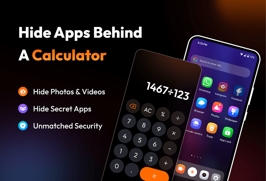 Calculator: App Hider & Locker - عکس برنامه موبایلی اندروید