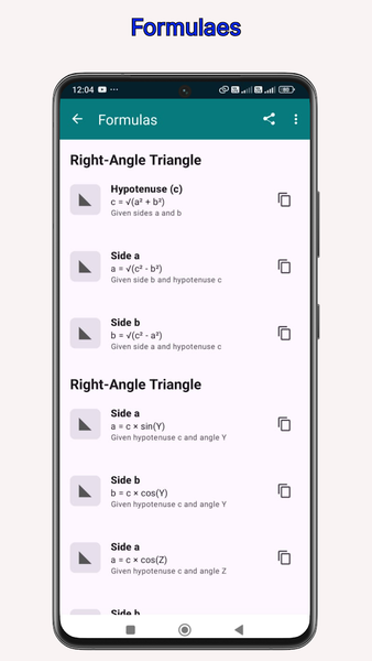 Diagonal Calculator - عکس برنامه موبایلی اندروید