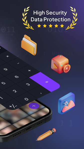 Calculator Safe: Hide Photos - عکس برنامه موبایلی اندروید