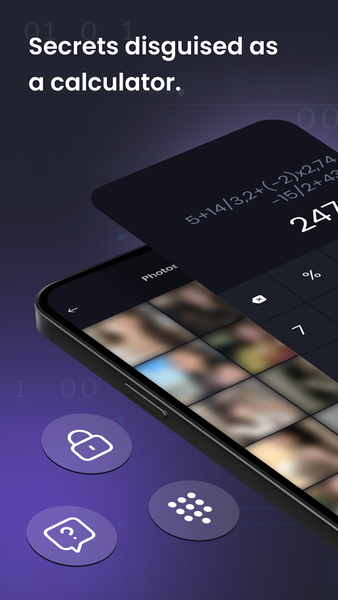 Calculator Safe: Hide Photos - عکس برنامه موبایلی اندروید