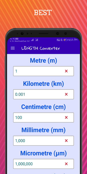 Length Converter - Length Calc - عکس برنامه موبایلی اندروید