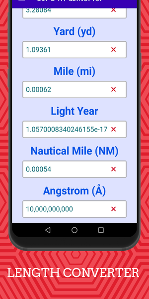 Length Converter - Length Calc - عکس برنامه موبایلی اندروید