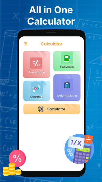 Basic Calculator Plus Math - عکس برنامه موبایلی اندروید