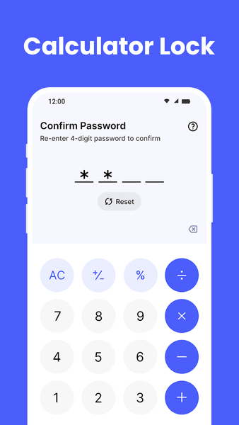 Calculator Lock - Photo vault - Image screenshot of android app