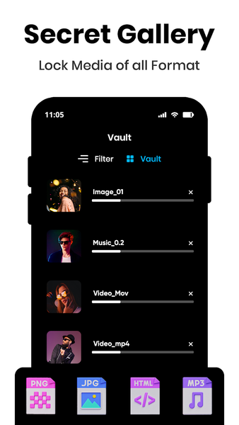 Calculator App Lock Hide Photo - Image screenshot of android app