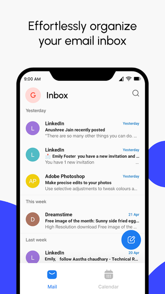 Emails & Calendar - عکس برنامه موبایلی اندروید