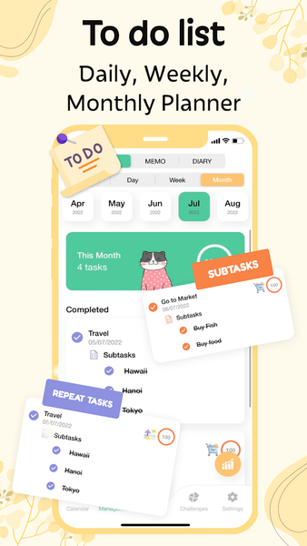 Cute Calendar Schedule Planner - Image screenshot of android app